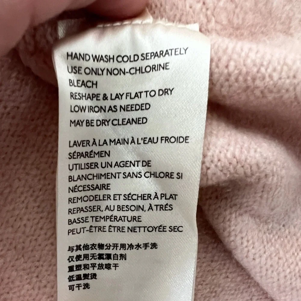 Free People Pink Afterglow Wool Blend Layered Mock Neck Tunic Sweater XS 290